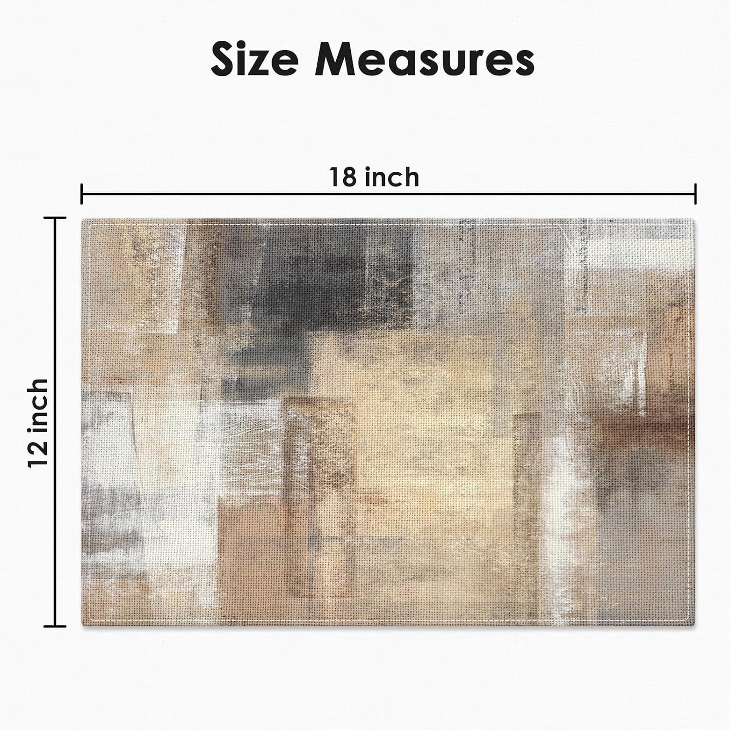 Farmhouse-Style Placemat, Modern Abstract Decor - Image 2